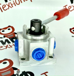 Кран гидравлический 3-х ходовой с открытым центром, 3/8`